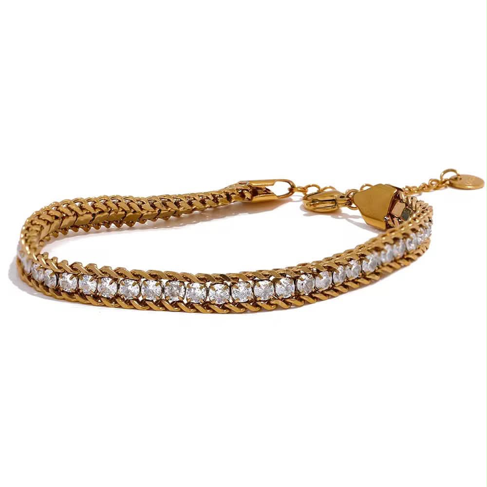 Luster Bracelet Golden & Silver