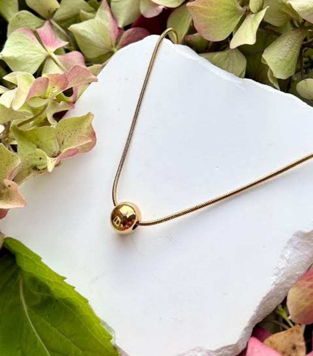 Gold Plated Ball Necklace